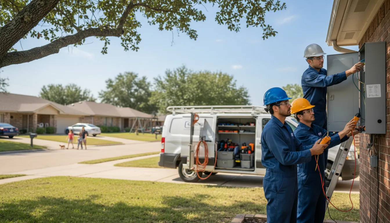 Certified electrician providing emergency electrical services in Tipton, IA